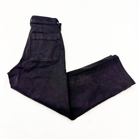 Everlane The Straight Leg Crop Short Black Denim Jean Pants Size 00 - Picture 8 of 8